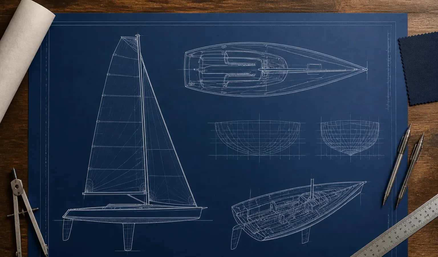 Editorial illustration of RS Sailing RS Aero 7
