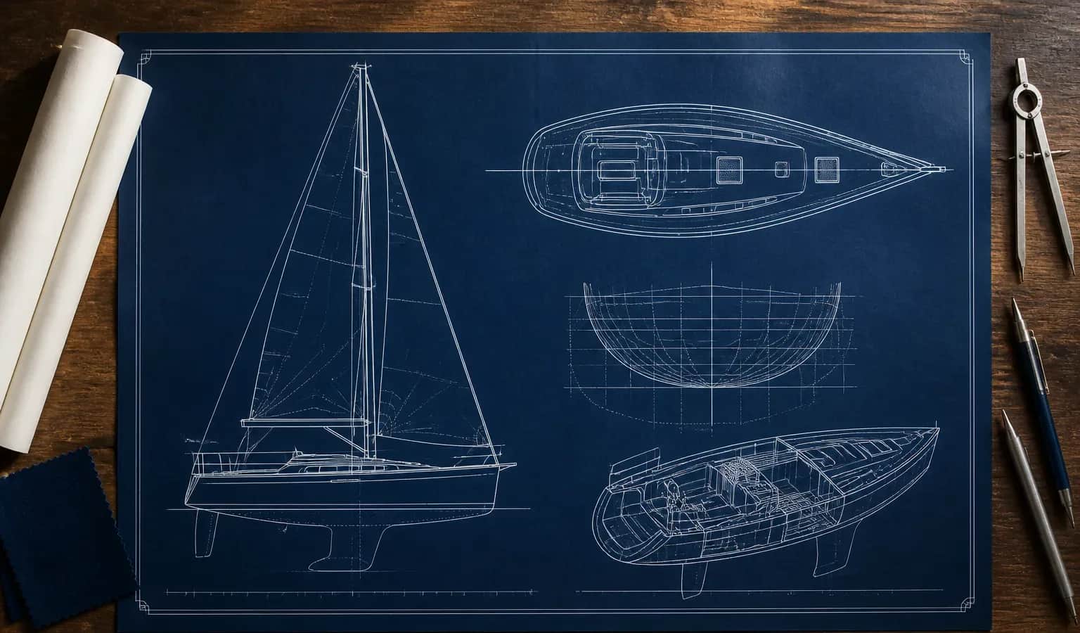 Editorial illustration of Beneteau Oceanis 31